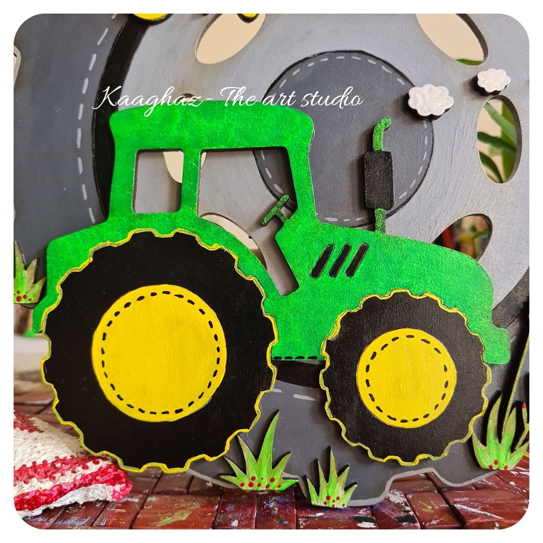 tractor theme wheel nameboard