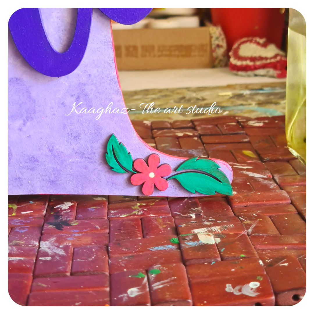 Unicorn theme nameplate for kids