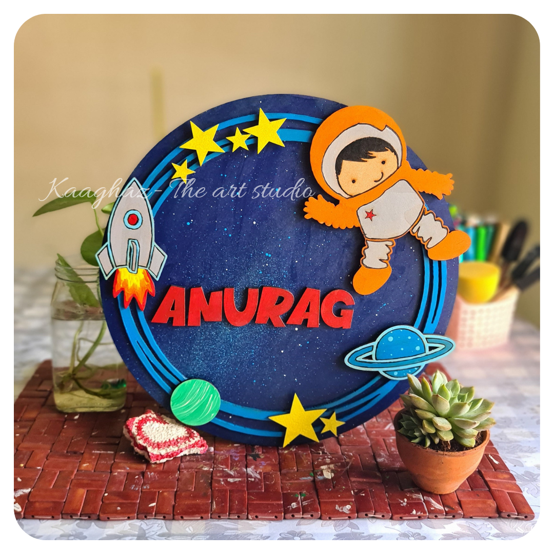Space theme Nameboard for kids- 1