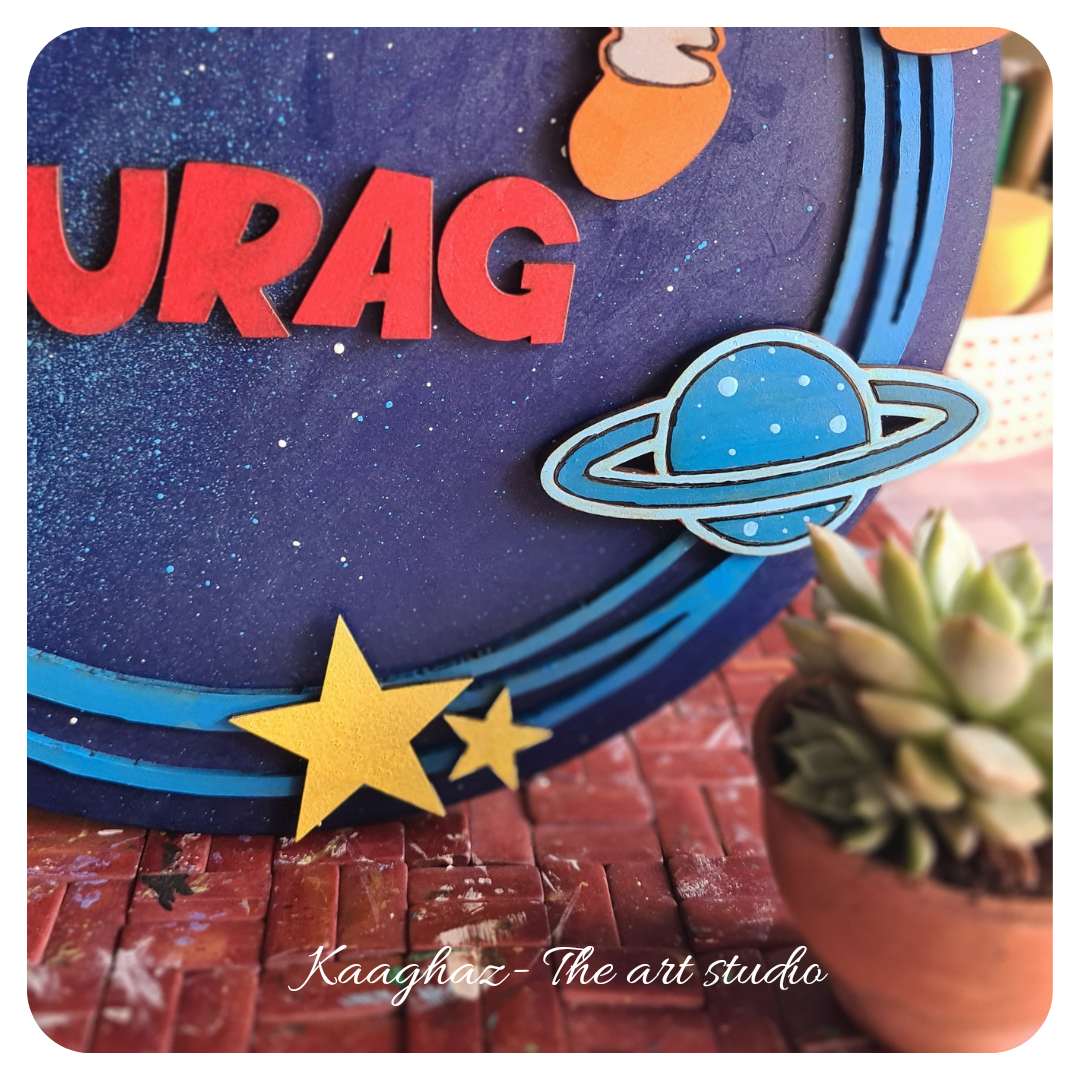 Space theme Nameboard for kids- 1