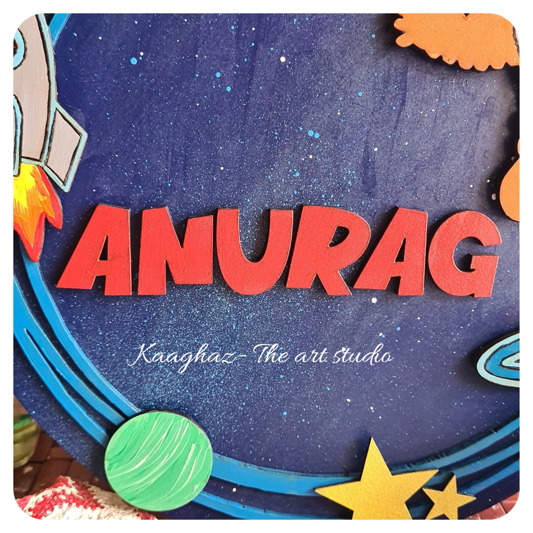 Space theme Nameboard for kids- 1