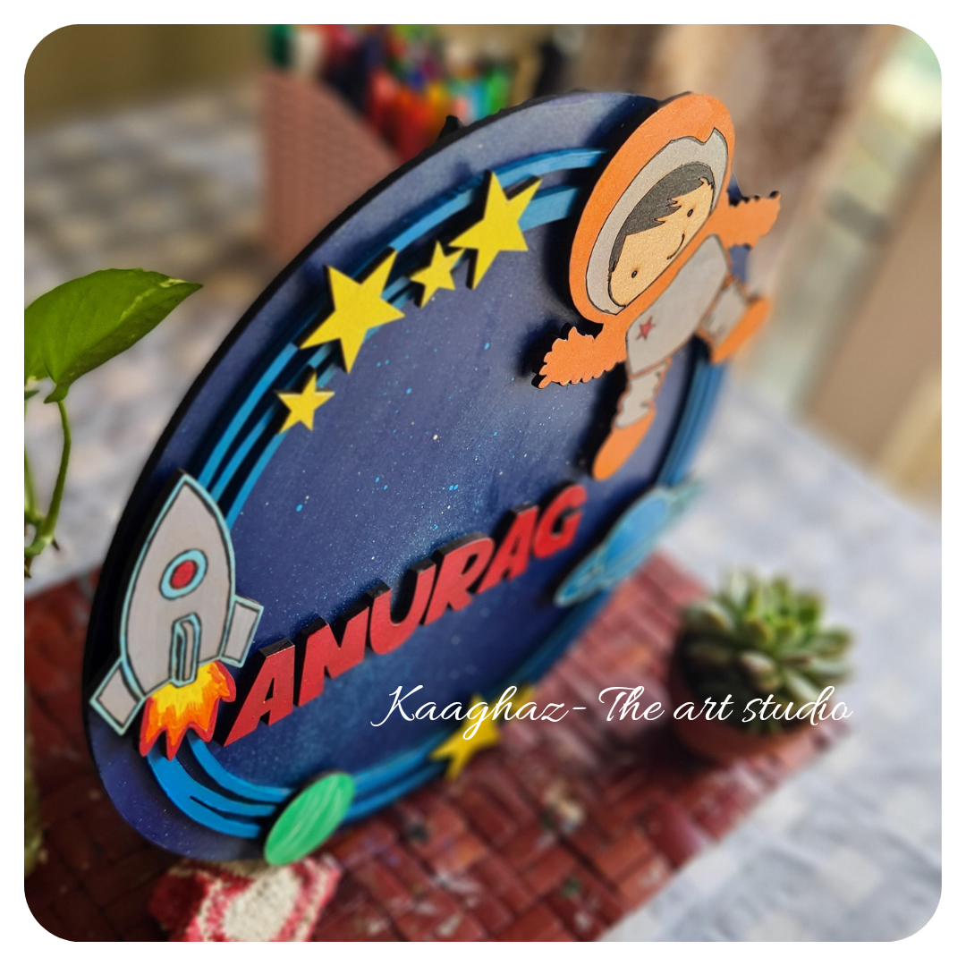 Space theme Nameboard for kids- 1