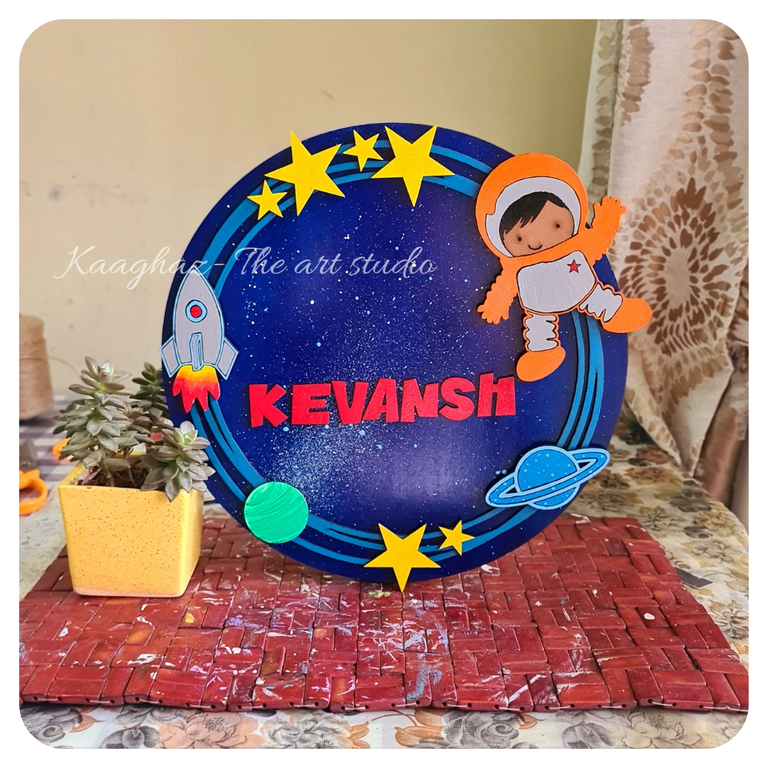 Space theme Nameboard for kids- 1