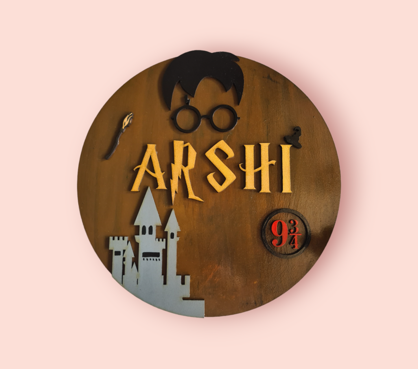 Harry Potter theme kid's nameboard