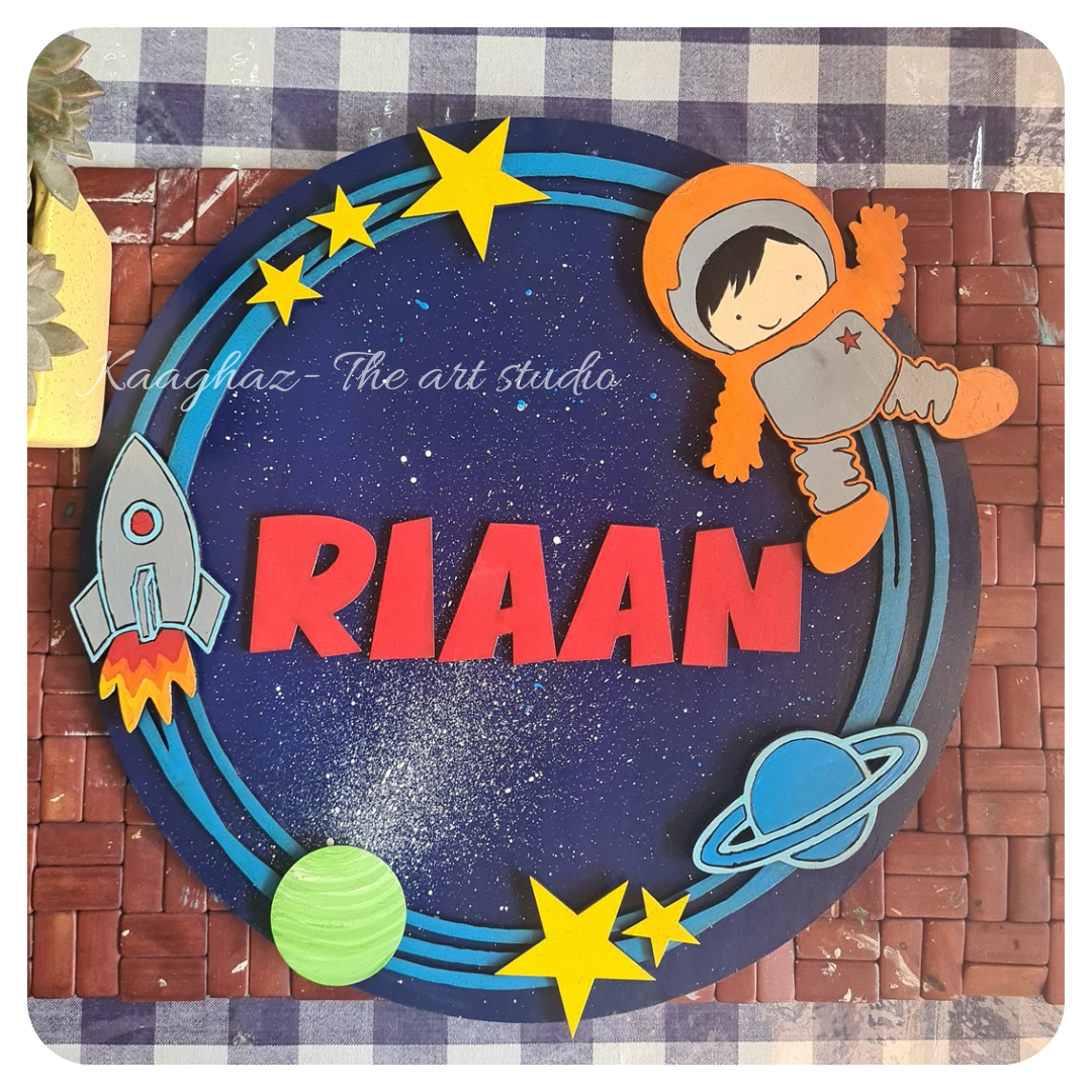 Space theme Nameboard for kids- 1