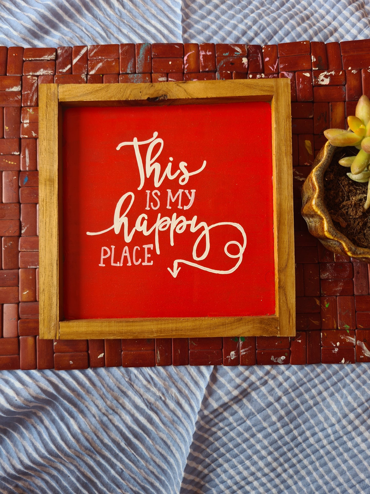 Quote wall frame- This is my happy place