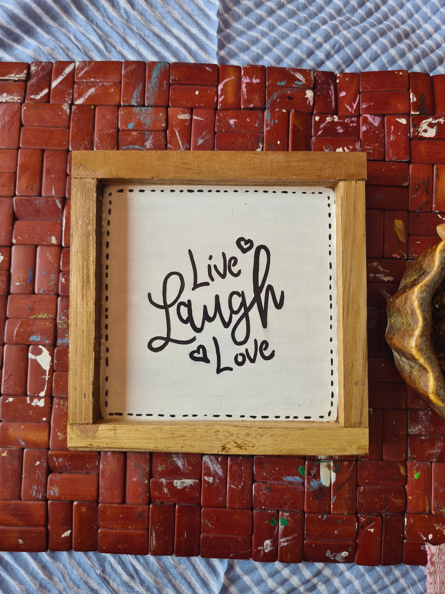 Quote wall frame- Live Laugh Love