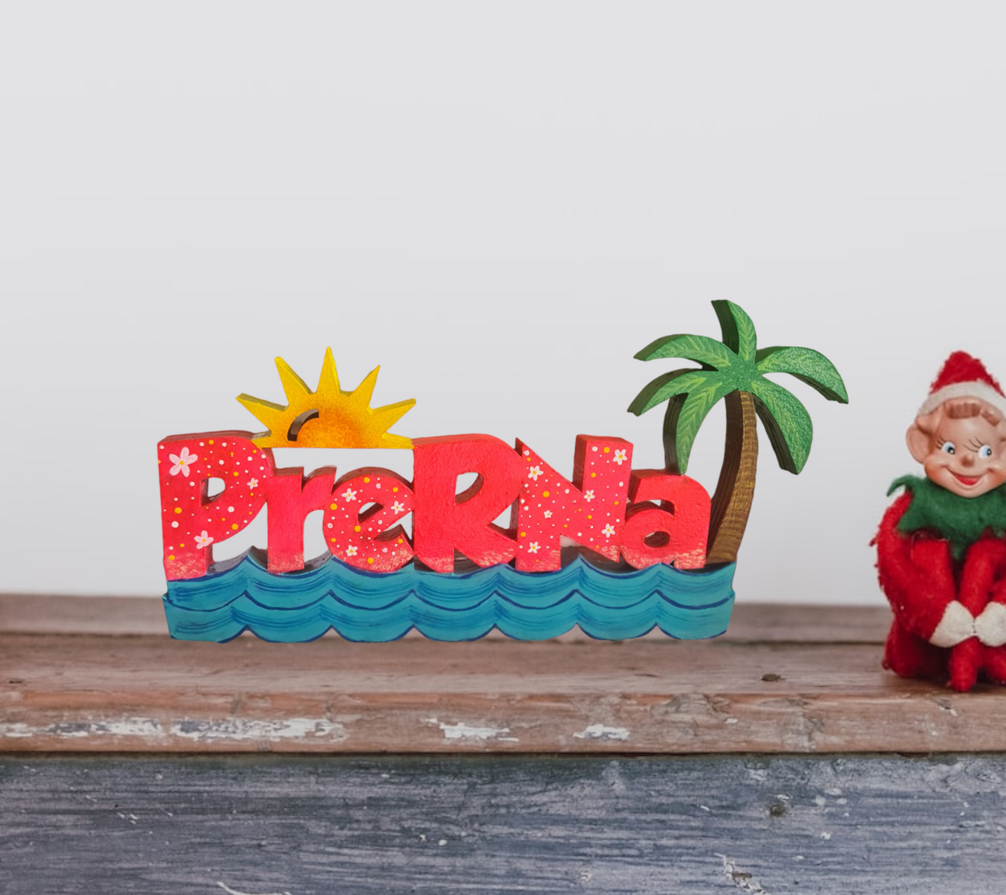 Free Standing Beach theme name sign