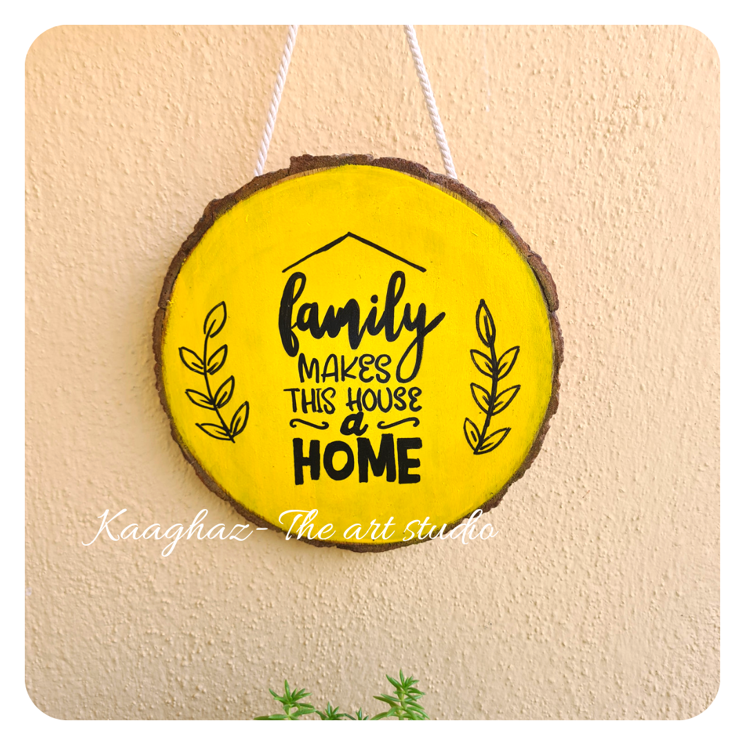 Wood Slice wall hanging