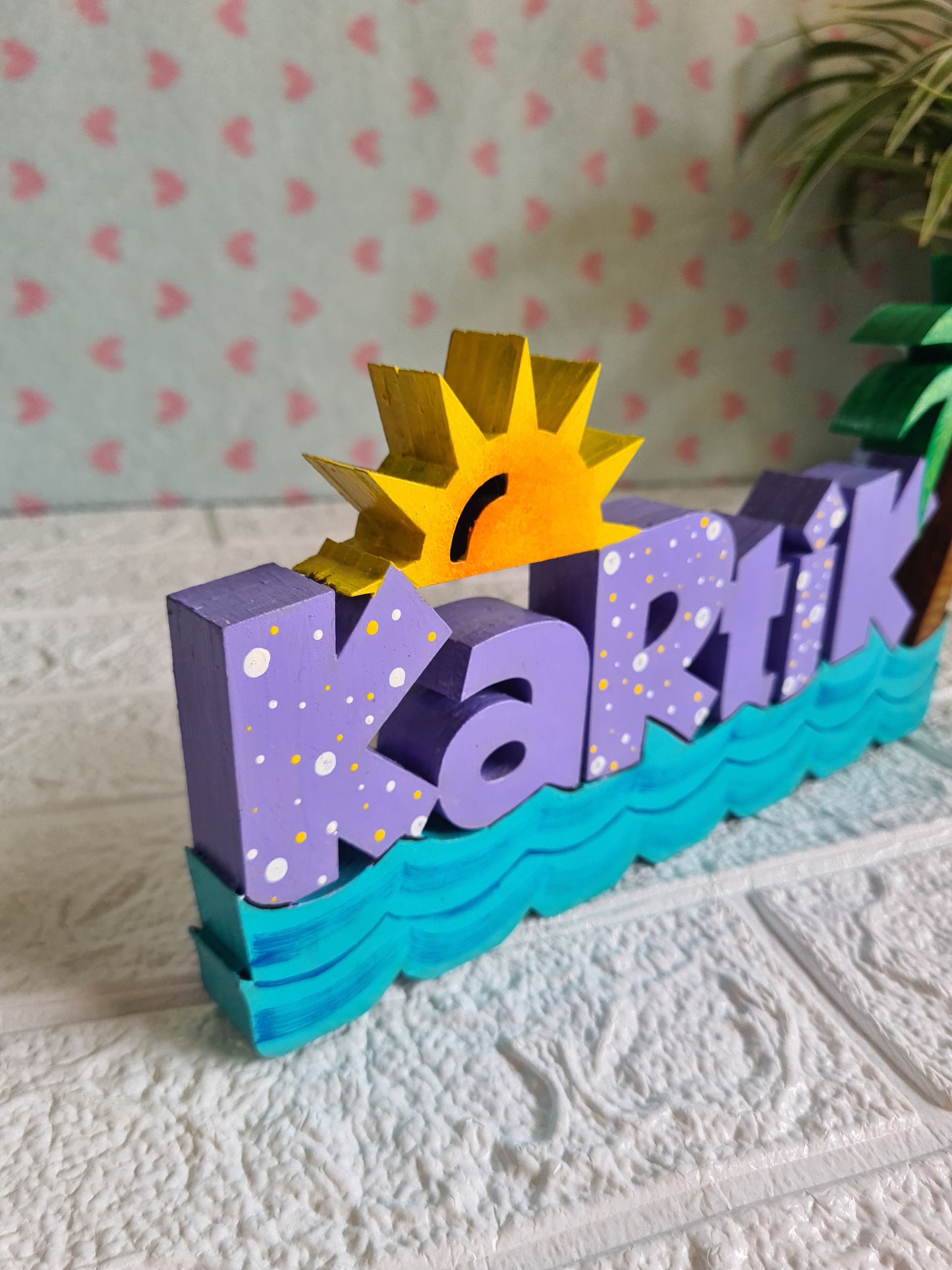 Free Standing Beach theme name sign