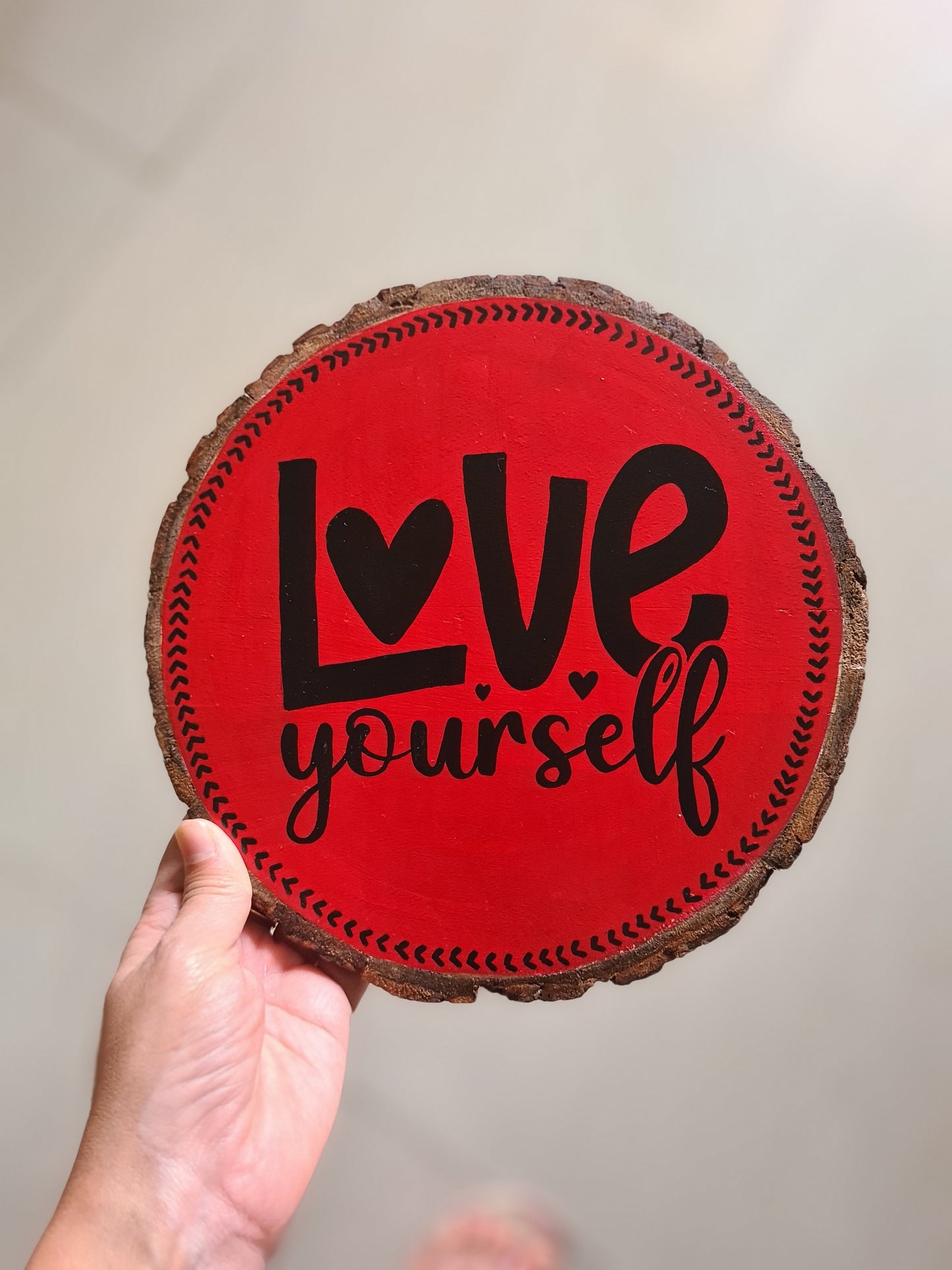 Wood Slice wall hanging