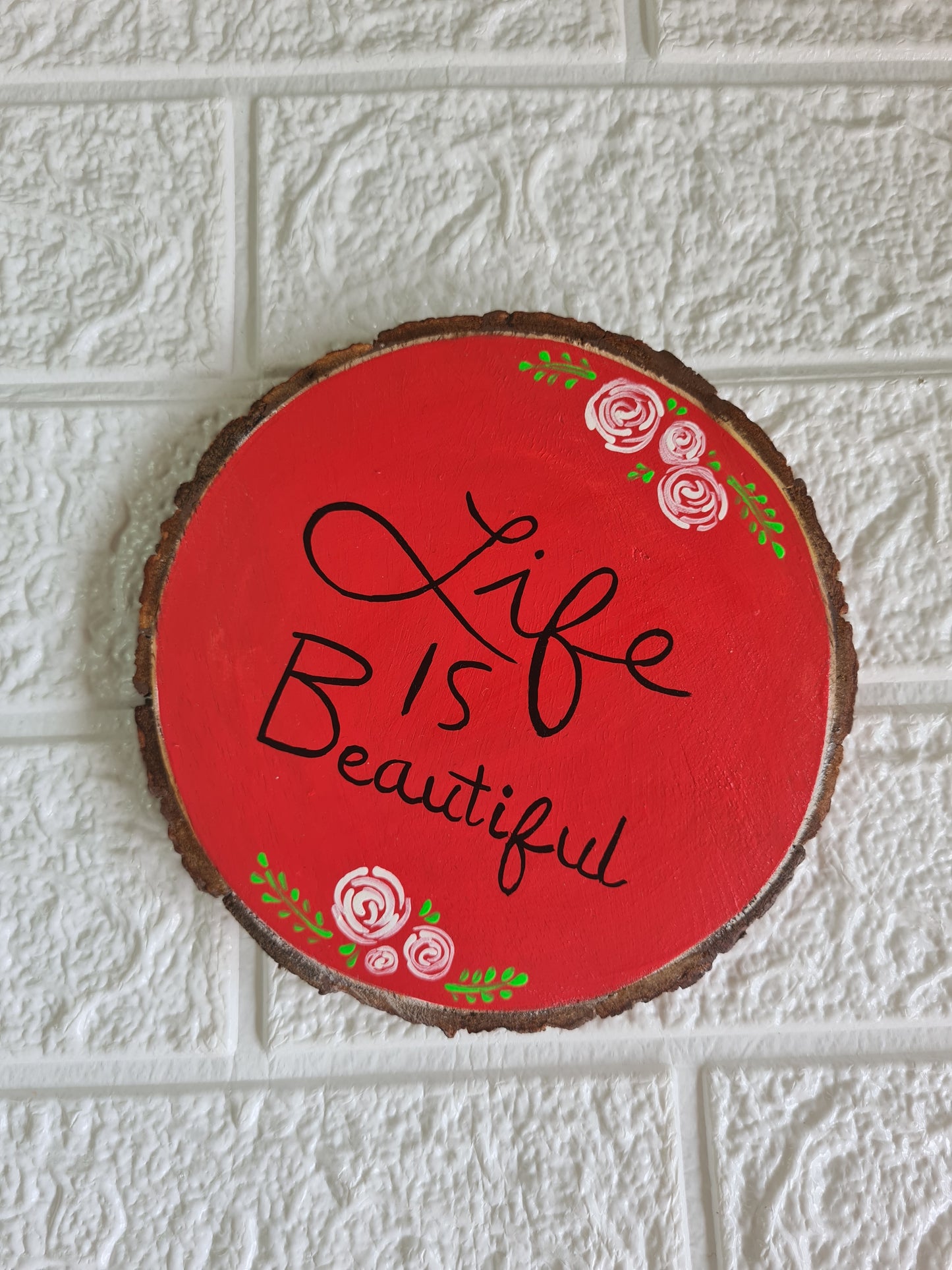 Wood Slice wall hanging