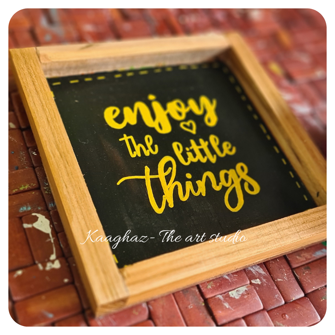 Quote wall frames- Enjoy the little things