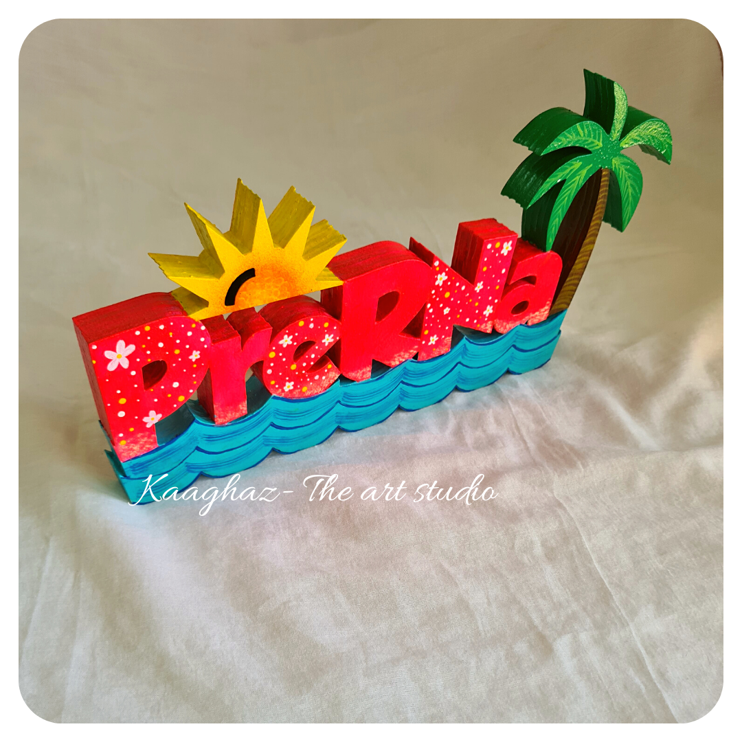 Free Standing Beach theme name sign