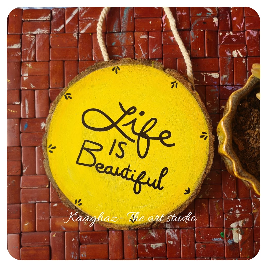 Wood Slice wall hanging