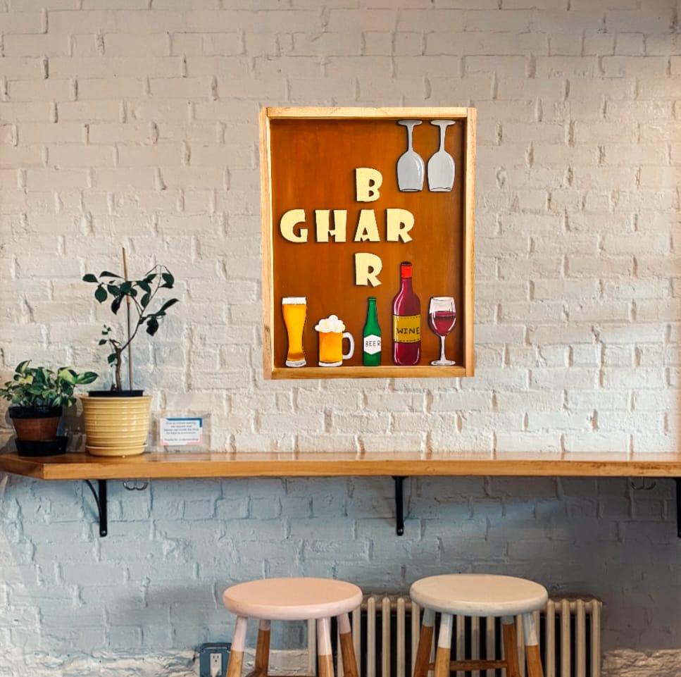 GHAR - BAR liquor wall décor