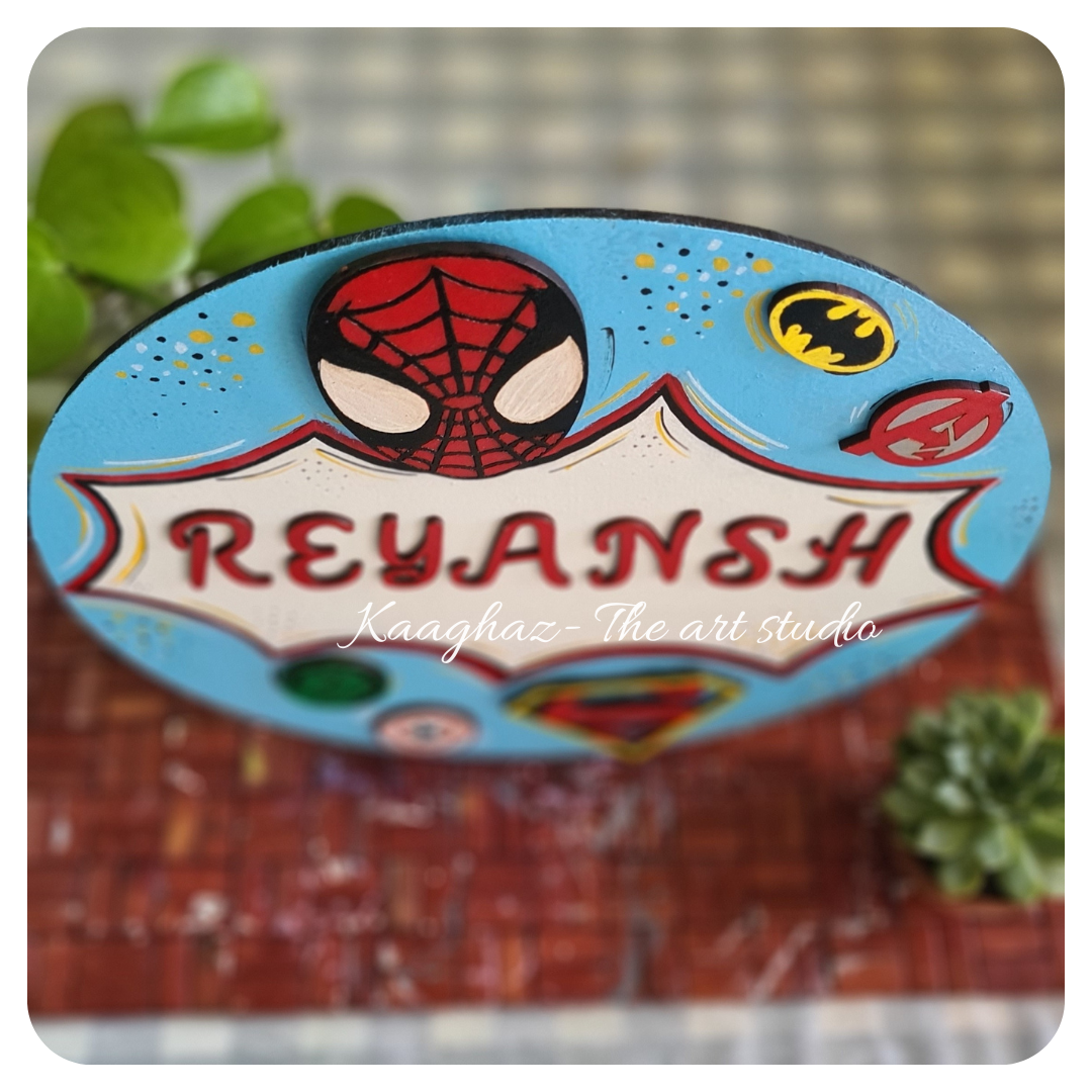 Superhero theme Nameboard- 1