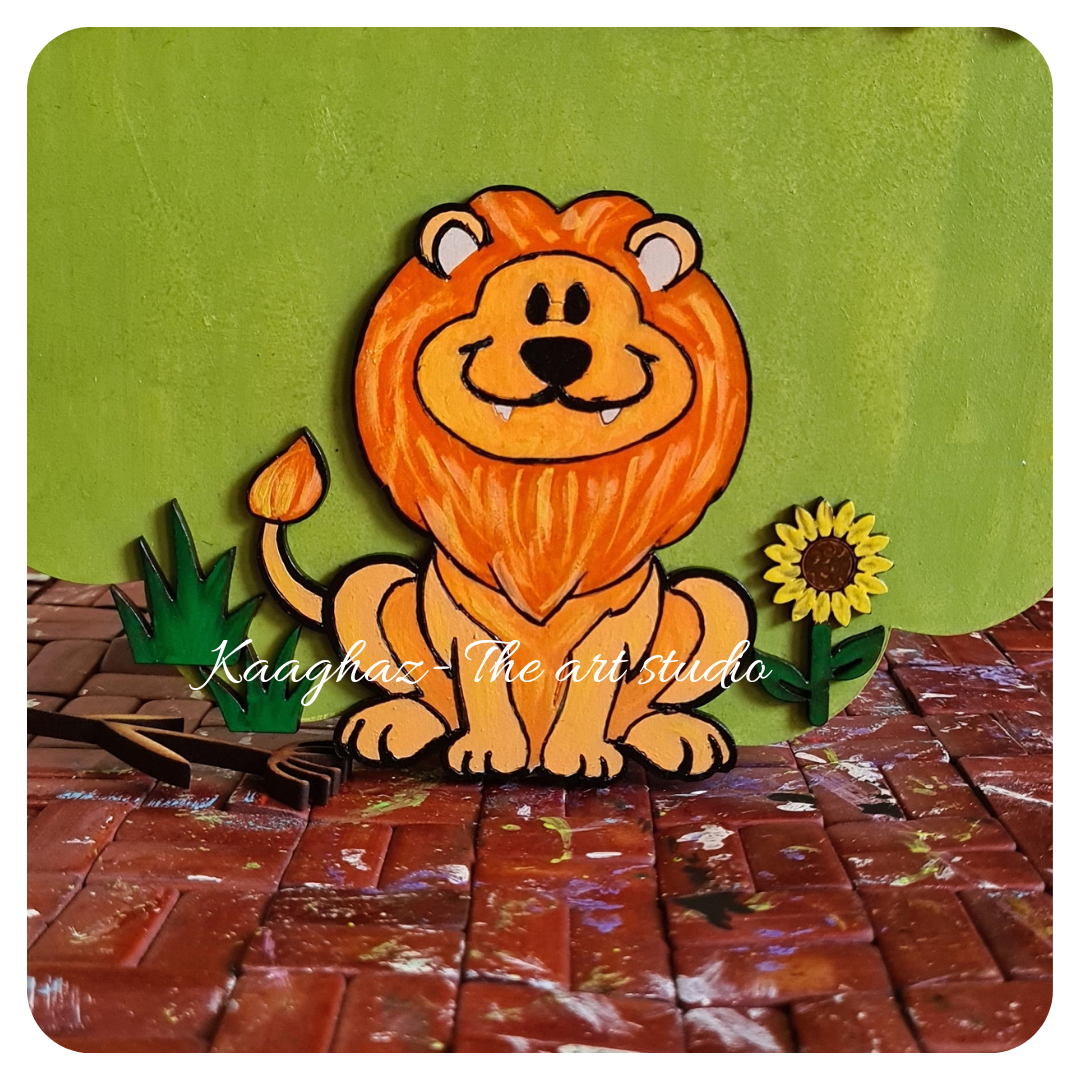 Lion theme nameboard for kids