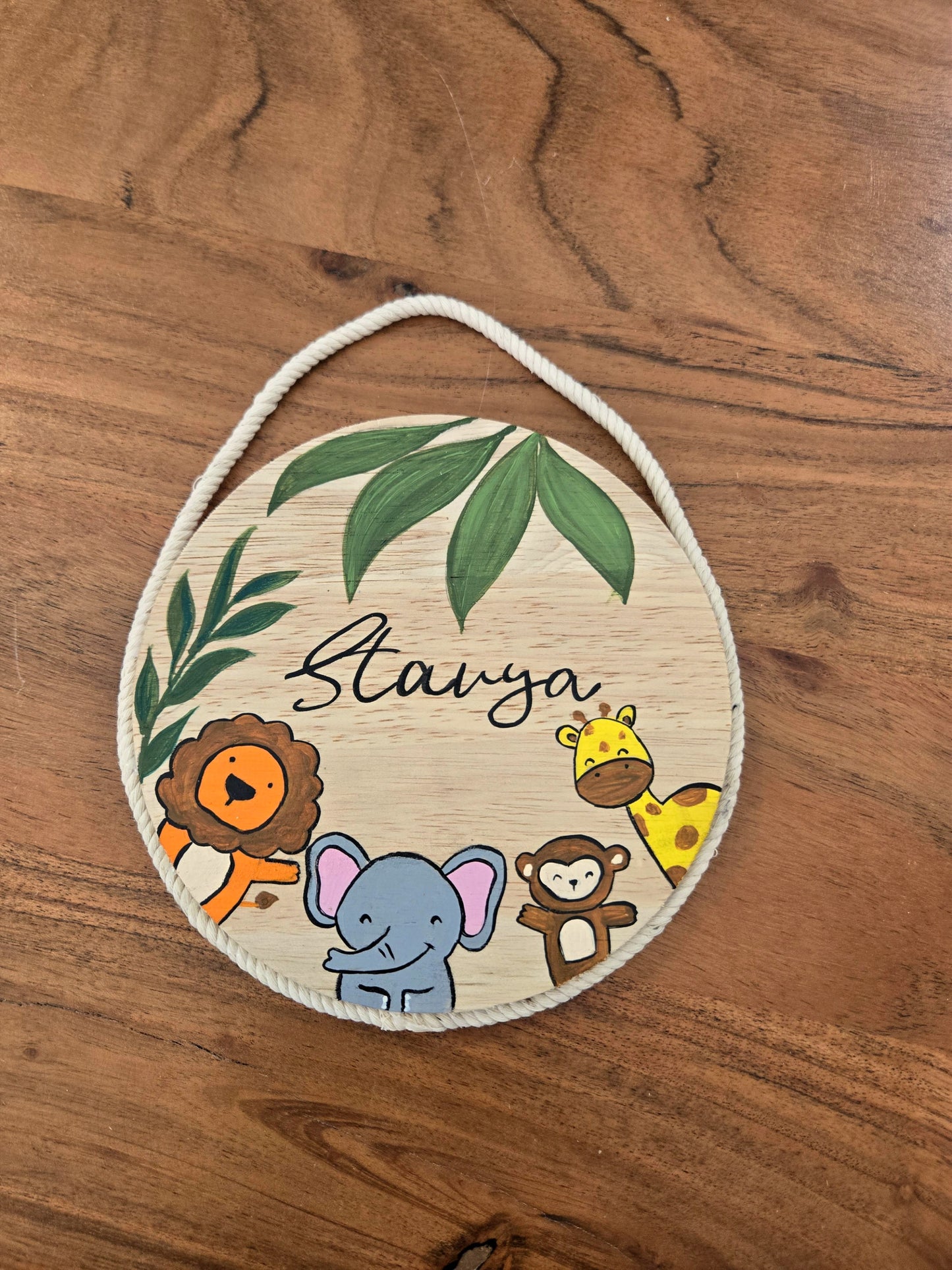 🎨 Jungle Adventure Personalized Nameplate