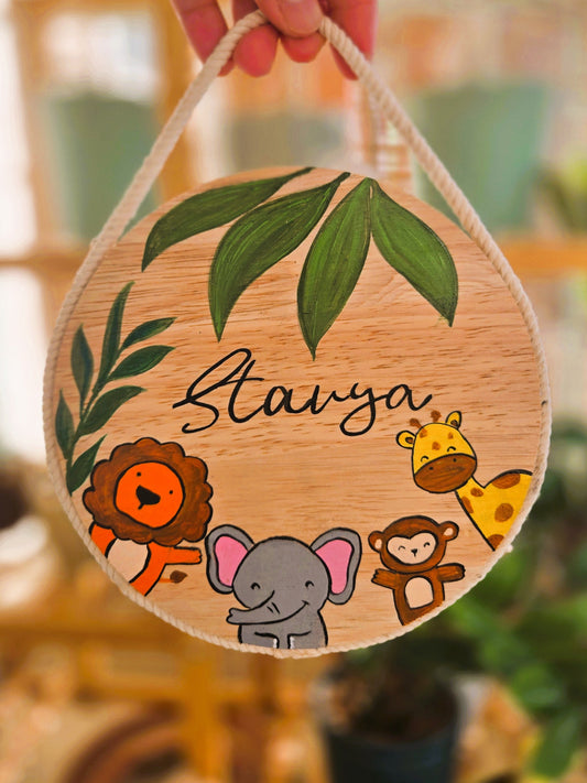 🎨 Jungle Adventure Personalized Nameplate