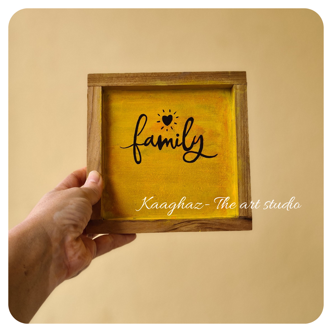 Quote wall frame- Family