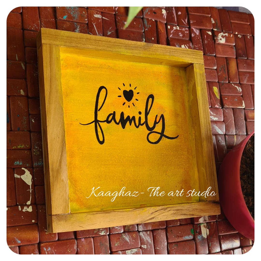 Quote wall frame- Family