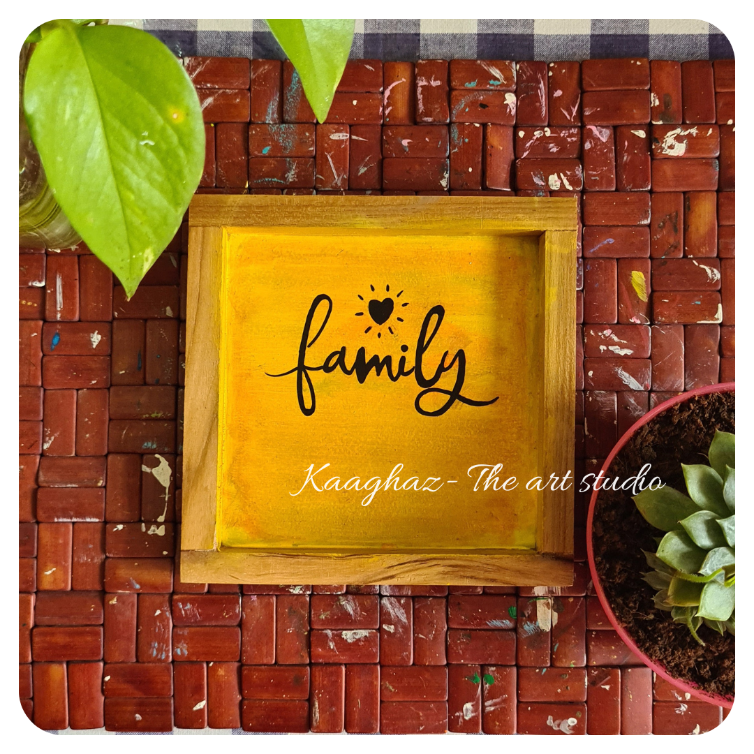 Quote wall frame- Family