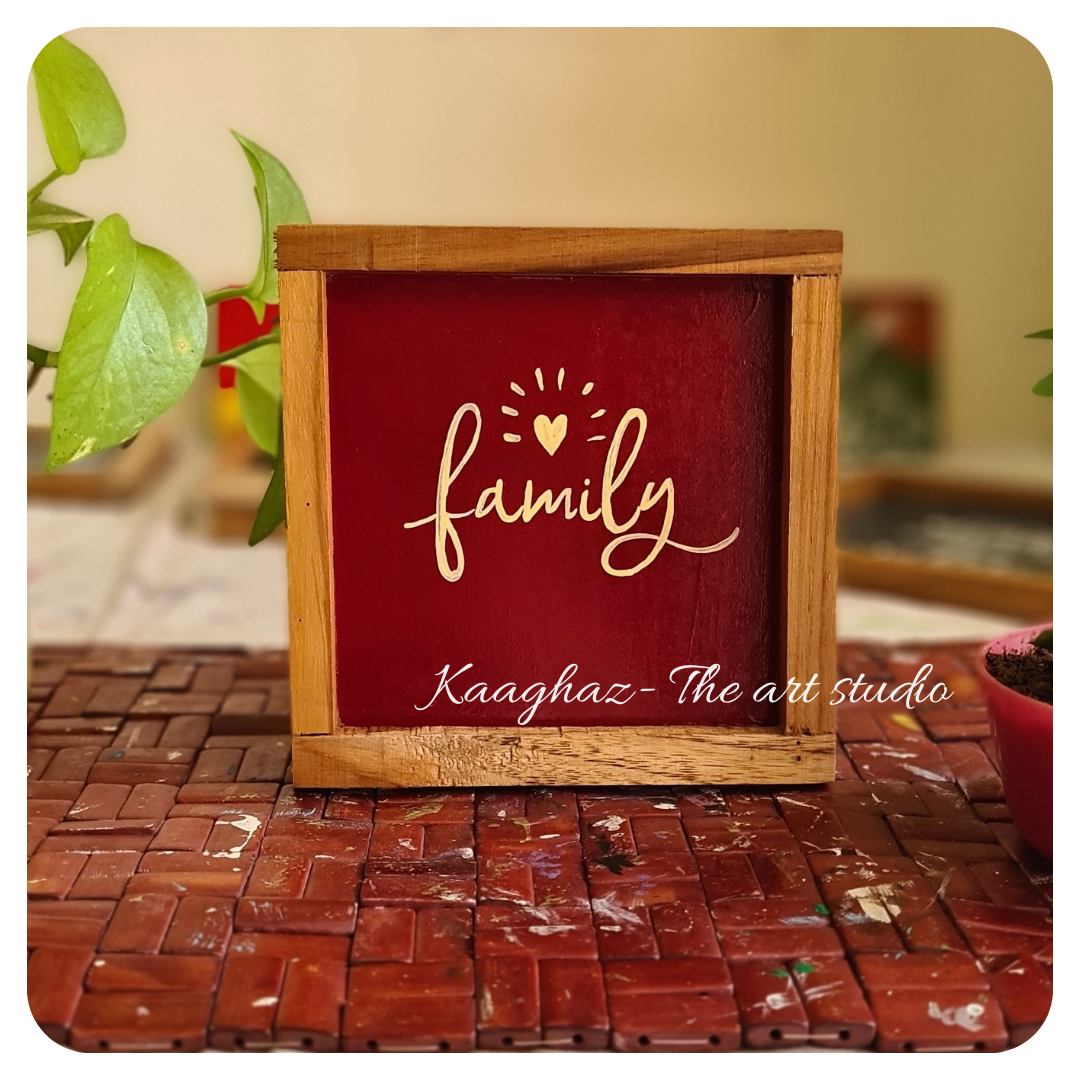 Quote wall frame- Family