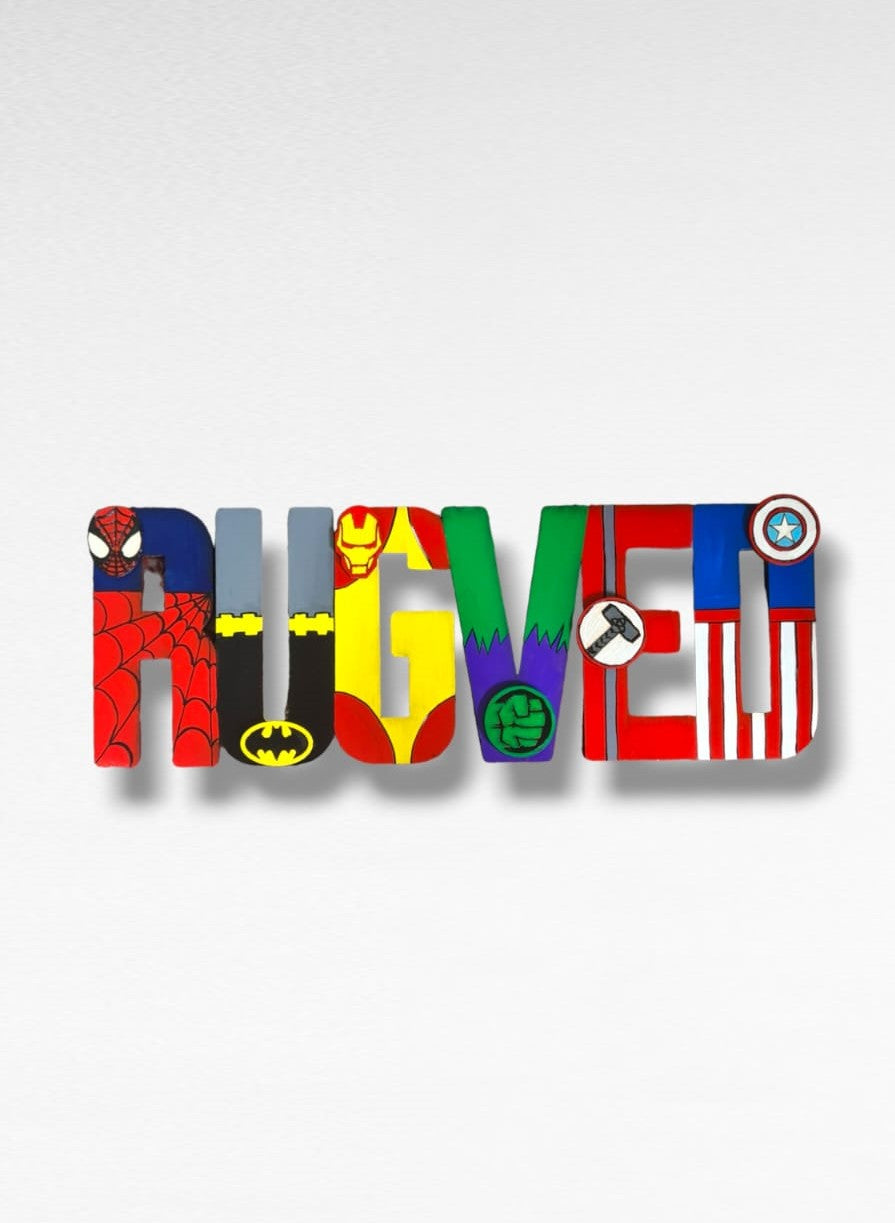 Superhero theme Nameplate