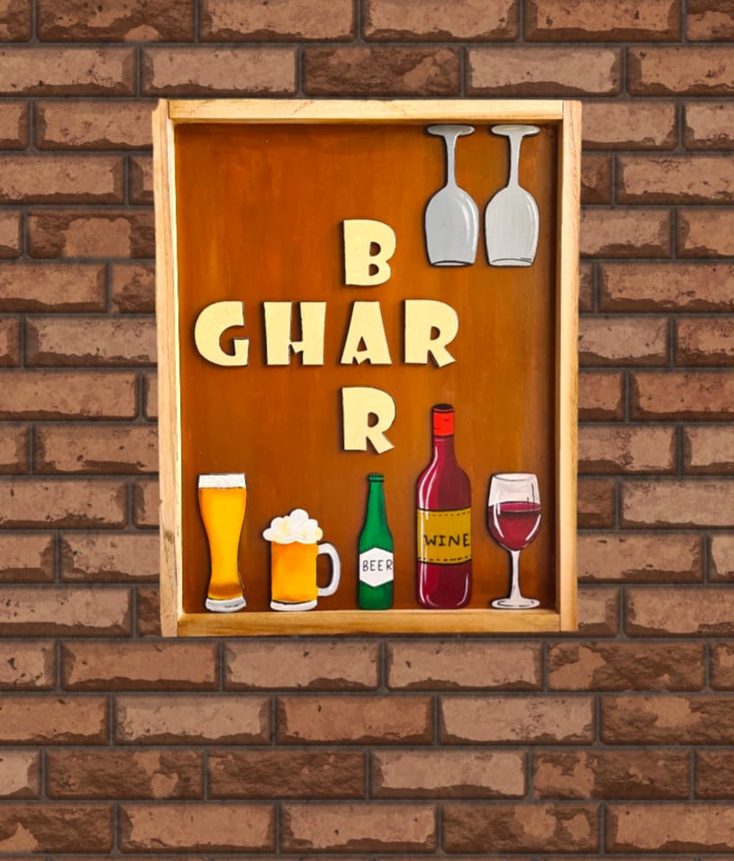 GHAR - BAR  liquor wall décor